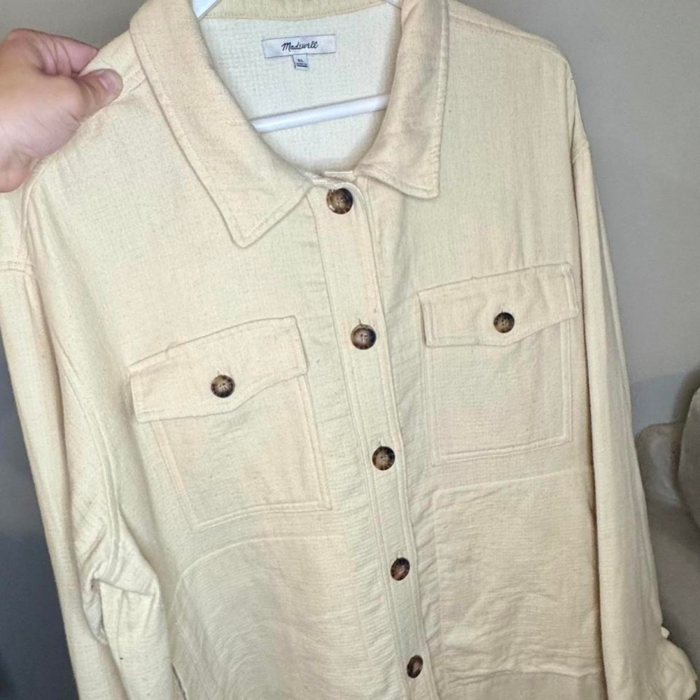 Madewell Cream Shirt/Jacket - Picture 4 of 4